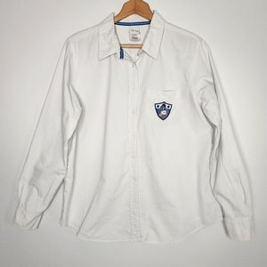 Vintage Disney Eeyore White Cotton Button Up Shirt